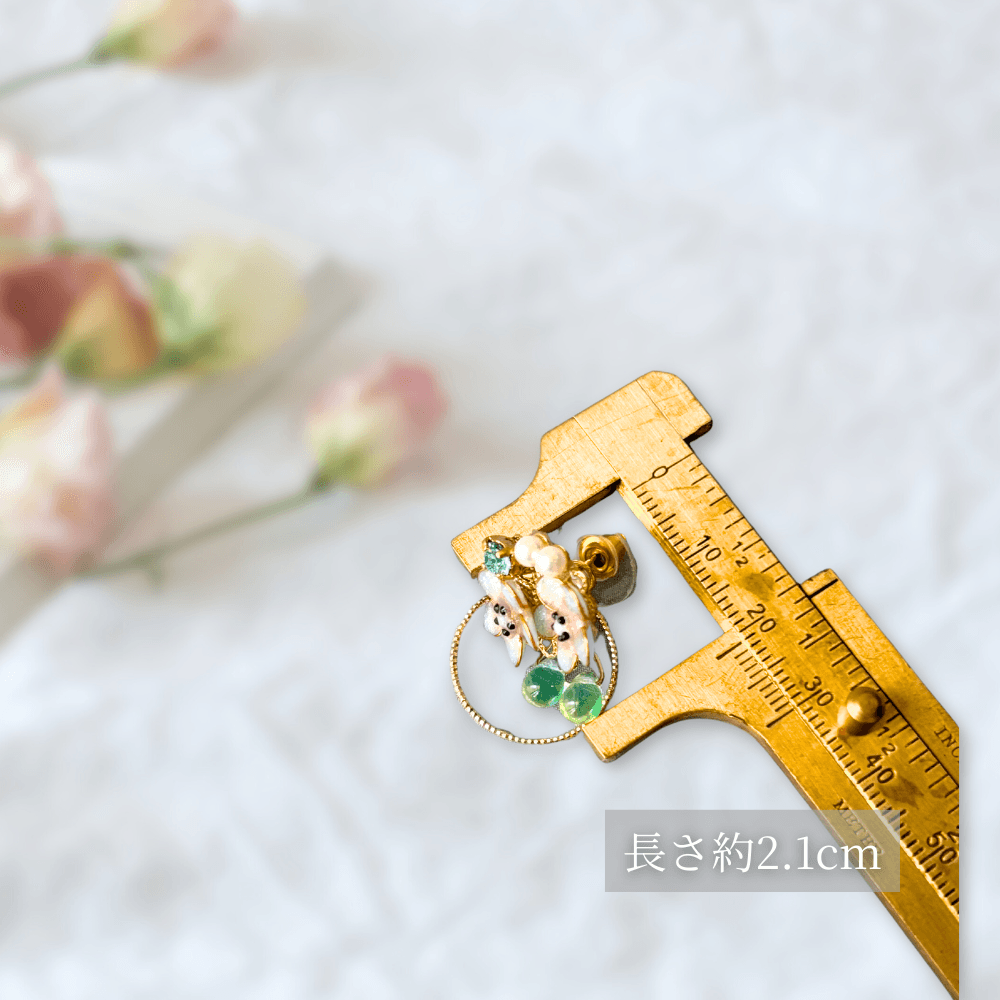 【2wayピアス】キラキラ輝く ネモフィラ雫のゆらめき | 14枚目